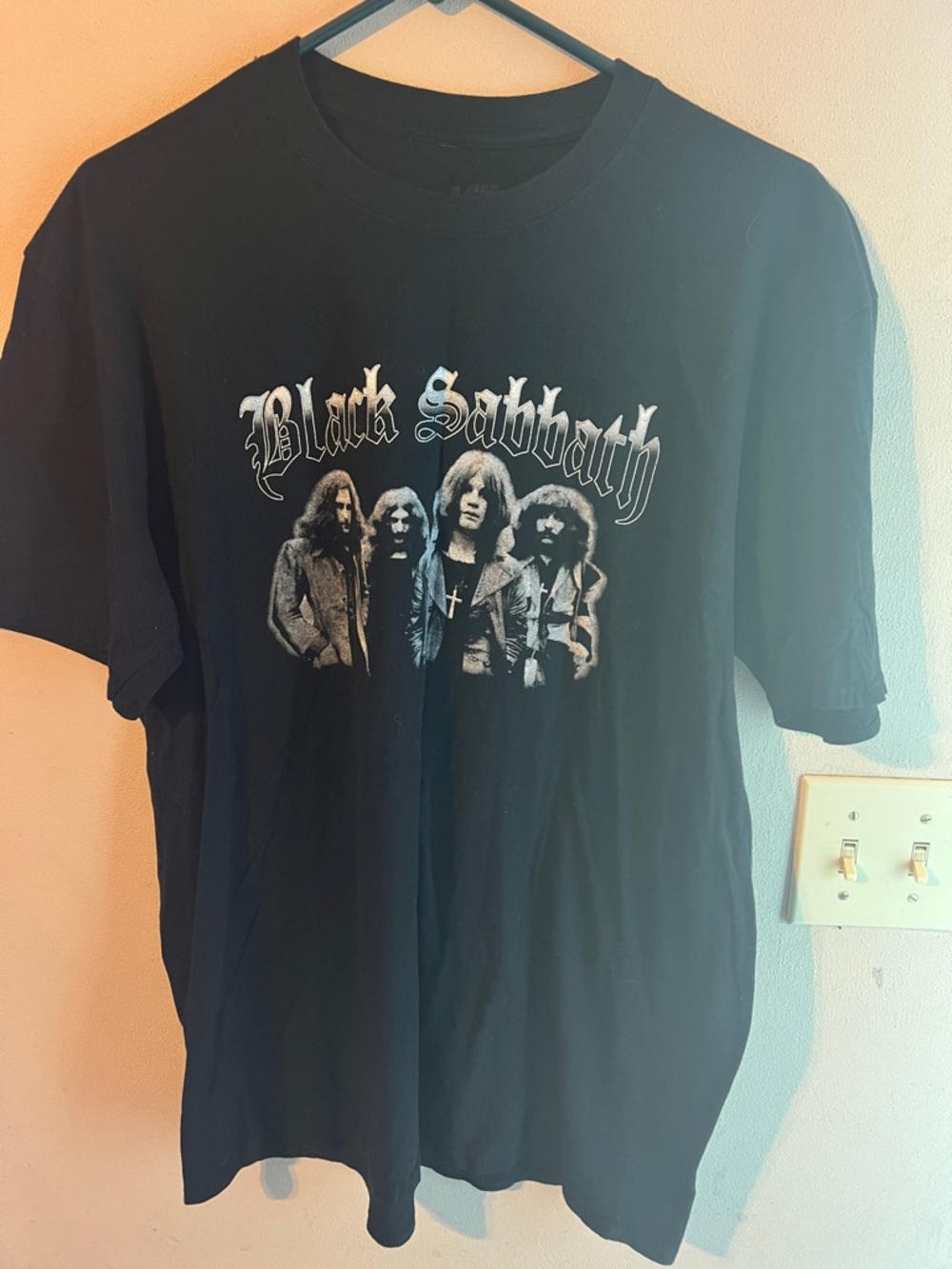 BLACK SABBATH BAND MEMBERS TEE BLACK SIZE XL